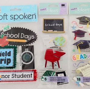 📝SCHOOL DAY'S TEACHER STUDENT SCRAPBOOK STICKERS